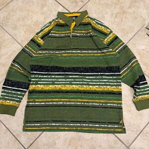 Akademiks Multicolor Striped Crewneck Sweater